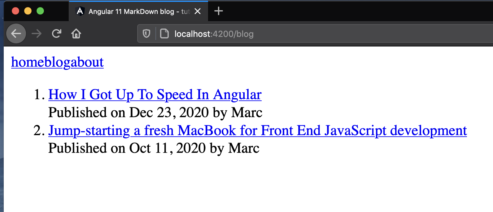 Navbar and blog post list need attention